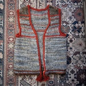 Handcrafted Knit Women's Sweater Vest